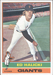 1976 Topps Baseball Cards      423     Ed Halicki